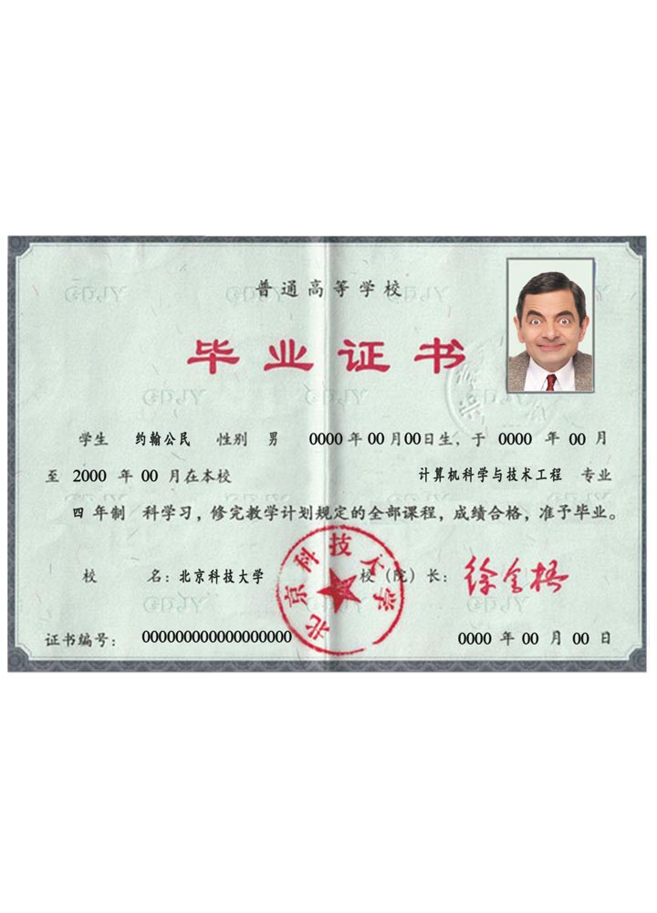 Chinese diploma